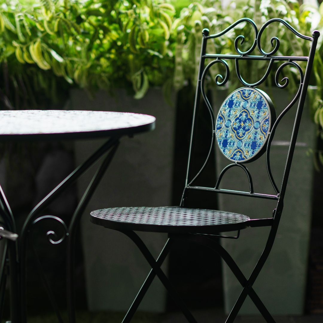 Mosaic Bistro Set of 3 – Blue/Green